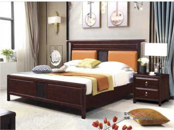 四季檀香 新中式风格家具红檀木实木卧室床2950012